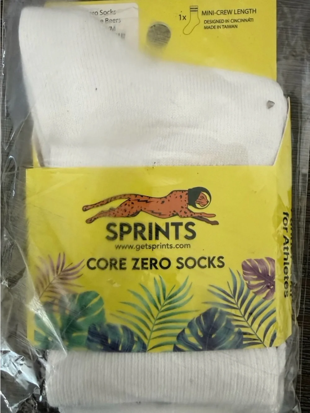 Sprints Core Zero Socks - Here for the Beers Run Club Size S/M
